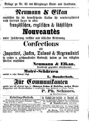 Würzburger Stadt- und Landbote Montag 17. März 1873