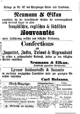 Würzburger Stadt- und Landbote Mittwoch 19. März 1873