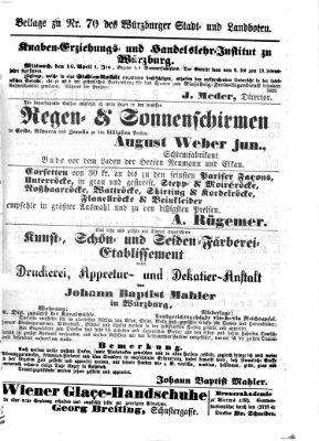 Würzburger Stadt- und Landbote Samstag 22. März 1873