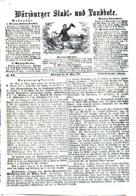 Würzburger Stadt- und Landbote Montag 24. März 1873