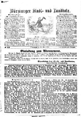 Würzburger Stadt- und Landbote Mittwoch 26. März 1873