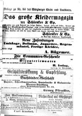 Würzburger Stadt- und Landbote Donnerstag 3. April 1873