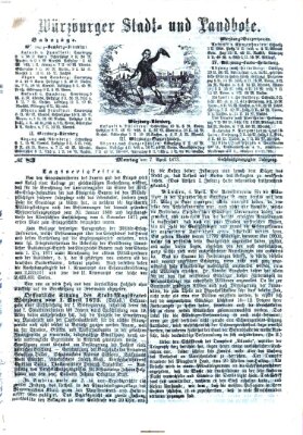 Würzburger Stadt- und Landbote Montag 7. April 1873