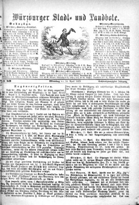 Würzburger Stadt- und Landbote Montag 14. April 1873