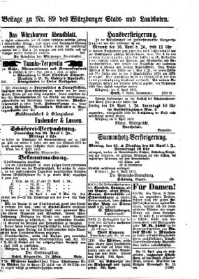 Würzburger Stadt- und Landbote Montag 14. April 1873