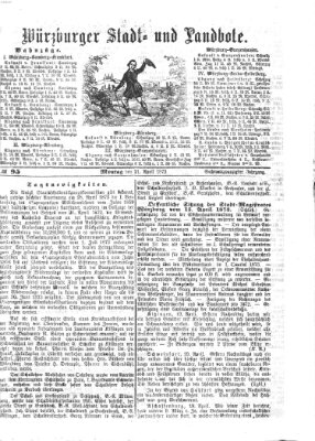 Würzburger Stadt- und Landbote Montag 21. April 1873