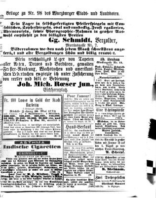 Würzburger Stadt- und Landbote Donnerstag 24. April 1873