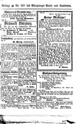 Würzburger Stadt- und Landbote Donnerstag 8. Mai 1873