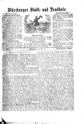 Würzburger Stadt- und Landbote Montag 12. Mai 1873