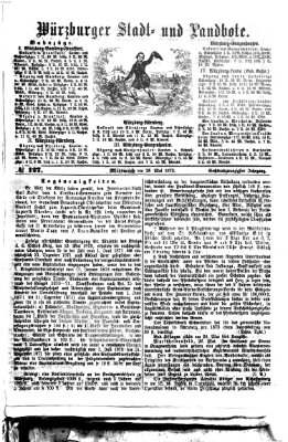 Würzburger Stadt- und Landbote Mittwoch 28. Mai 1873