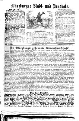 Würzburger Stadt- und Landbote Freitag 30. Mai 1873