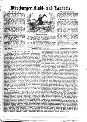 Würzburger Stadt- und Landbote Montag 2. Juni 1873