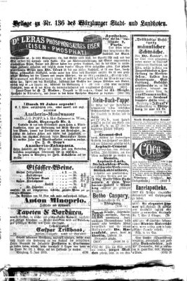 Würzburger Stadt- und Landbote Samstag 7. Juni 1873