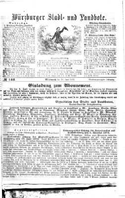 Würzburger Stadt- und Landbote Mittwoch 18. Juni 1873