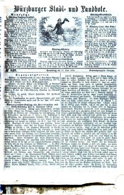 Würzburger Stadt- und Landbote Samstag 21. Juni 1873