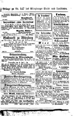 Würzburger Stadt- und Landbote Samstag 21. Juni 1873