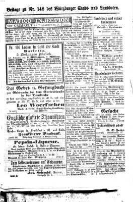 Würzburger Stadt- und Landbote Montag 23. Juni 1873