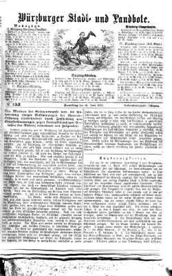 Würzburger Stadt- und Landbote Samstag 28. Juni 1873