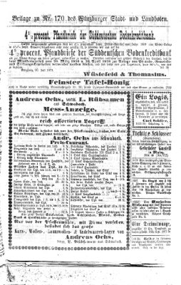 Würzburger Stadt- und Landbote Freitag 18. Juli 1873