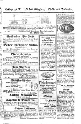 Würzburger Stadt- und Landbote Samstag 2. August 1873