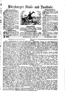 Würzburger Stadt- und Landbote Dienstag 12. August 1873