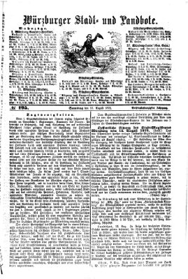 Würzburger Stadt- und Landbote Samstag 16. August 1873