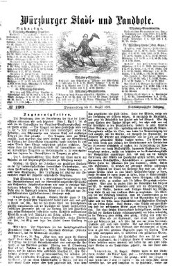 Würzburger Stadt- und Landbote Donnerstag 21. August 1873