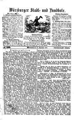 Würzburger Stadt- und Landbote Mittwoch 10. September 1873