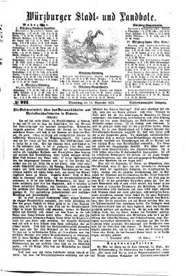 Würzburger Stadt- und Landbote Dienstag 16. September 1873