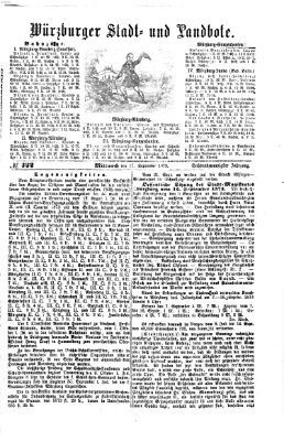 Würzburger Stadt- und Landbote Mittwoch 17. September 1873