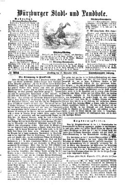 Würzburger Stadt- und Landbote Freitag 19. September 1873