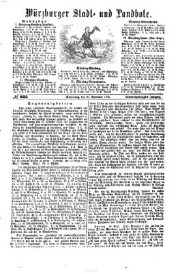 Würzburger Stadt- und Landbote Samstag 20. September 1873