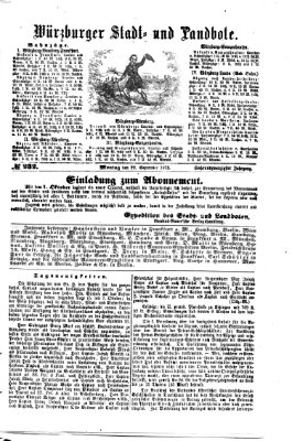 Würzburger Stadt- und Landbote Montag 29. September 1873