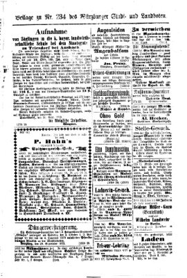 Würzburger Stadt- und Landbote Mittwoch 1. Oktober 1873