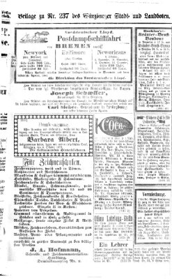 Würzburger Stadt- und Landbote Samstag 4. Oktober 1873