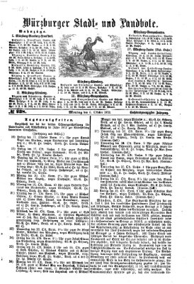 Würzburger Stadt- und Landbote Montag 6. Oktober 1873