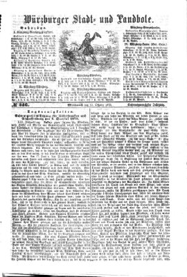 Würzburger Stadt- und Landbote Mittwoch 15. Oktober 1873