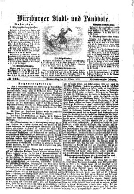 Würzburger Stadt- und Landbote Donnerstag 16. Oktober 1873