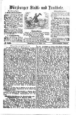 Würzburger Stadt- und Landbote Samstag 18. Oktober 1873