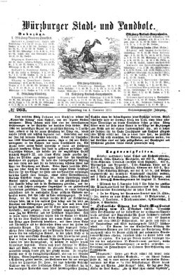 Würzburger Stadt- und Landbote Dienstag 4. November 1873