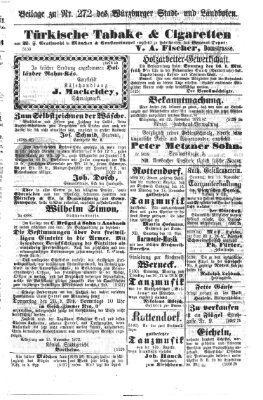 Würzburger Stadt- und Landbote Freitag 14. November 1873