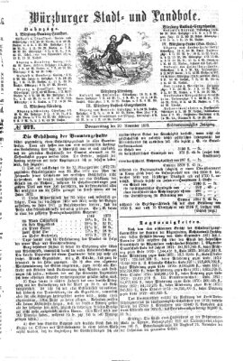 Würzburger Stadt- und Landbote Donnerstag 20. November 1873