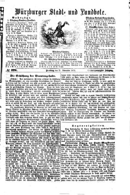 Würzburger Stadt- und Landbote Freitag 21. November 1873