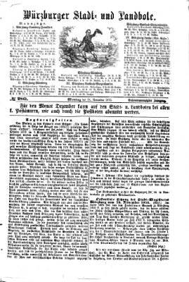 Würzburger Stadt- und Landbote Montag 24. November 1873