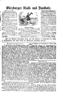 Würzburger Stadt- und Landbote Mittwoch 26. November 1873