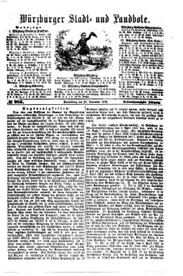 Würzburger Stadt- und Landbote Samstag 29. November 1873