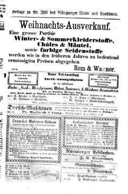 Würzburger Stadt- und Landbote Montag 1. Dezember 1873