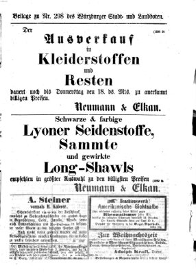 Würzburger Stadt- und Landbote Montag 15. Dezember 1873