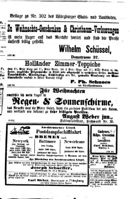 Würzburger Stadt- und Landbote Freitag 19. Dezember 1873