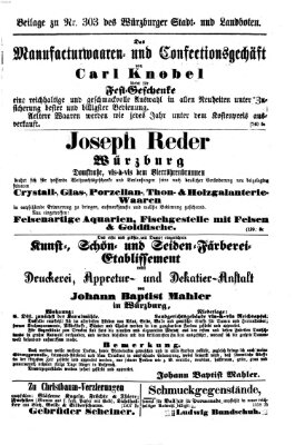 Würzburger Stadt- und Landbote Samstag 20. Dezember 1873
